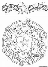 Mandala Mandalas Coloriage Ausmalbilder Tiere Delfin Erwachsene Dessin Adults sketch template