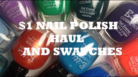 dollar store nail polish haul swatches billie cosmetics youtube