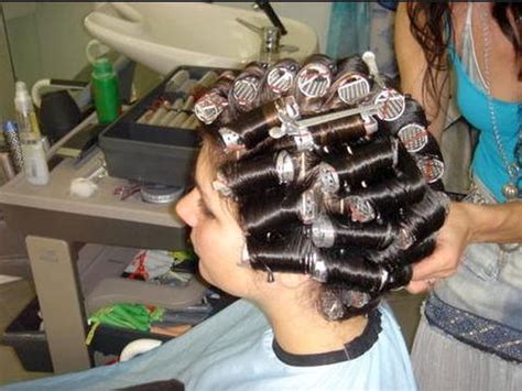 women in hair rollers fetish naked photo