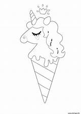 Licorne Cornet Glace Sorvetes Emoji Unicornio Coloring1 sketch template