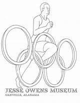 Owens Jesse Coloring Pages Museum Heritage sketch template