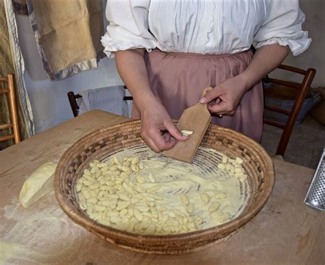 making  maccarronis de ungra  kind  hand  pasta ogliastra sardinia food