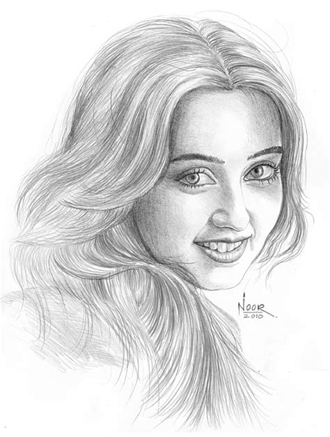 Face Drawing Drawing By Noor Alassaba