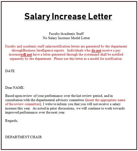 salary increase letter template  payslip templates