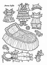 Paper Coloring Baby Anne Dolls Sofie Doll Karen Påklædningsdukke Til Farvelægge Colour Printable Velg Tavle sketch template