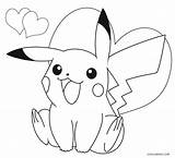 Pikachu sketch template