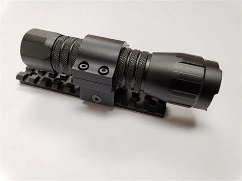 straight flashlight mount   precision