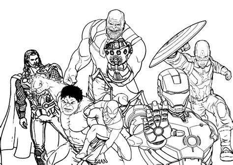 marvel infinity war coloring pages coloring pages