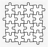 Puzzle Autism Piece Outline Awareness Coloring Clipart Pieces Seekpng Transparent sketch template