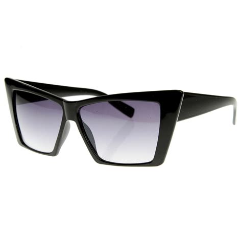 designer inspired fashion large square cat eye sunglasses sunglass la