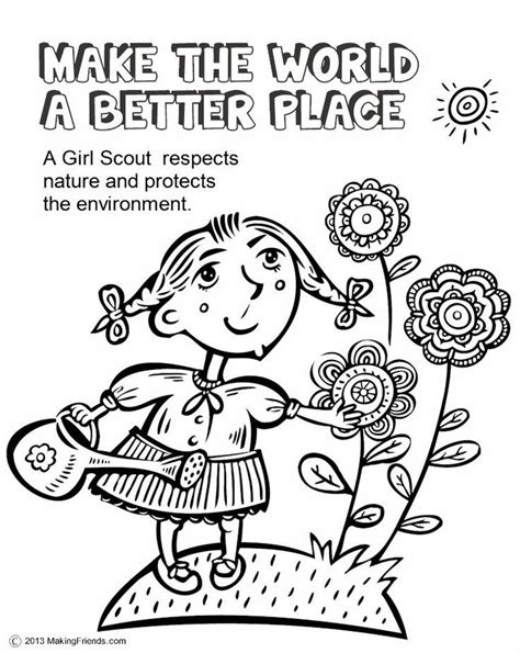 daisy girl scout coloring pages  coloring home