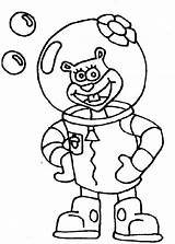 Coloring Pages Sandy Spongebob Bob Sheets Sponge Grease Cartoon Template Friend Printable Anycoloring sketch template