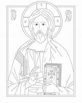 Coloring Icon Pages Icons Byzantine Orthodox Jesus Christ Catholic Church Kids Template Teacher Colorings Getdrawings Choose Board Wixstatic Docs sketch template