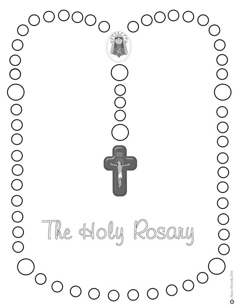 top image rosary coloring