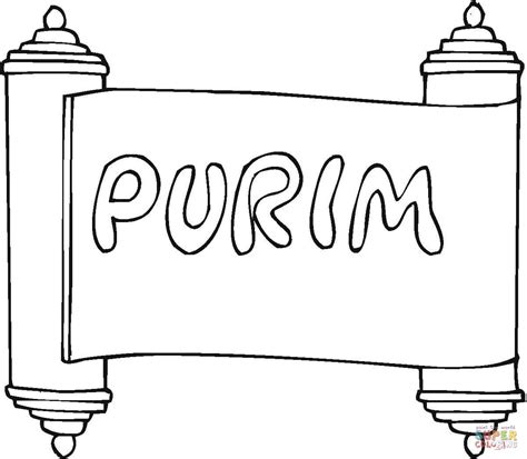 purim coloring page  printable coloring pages