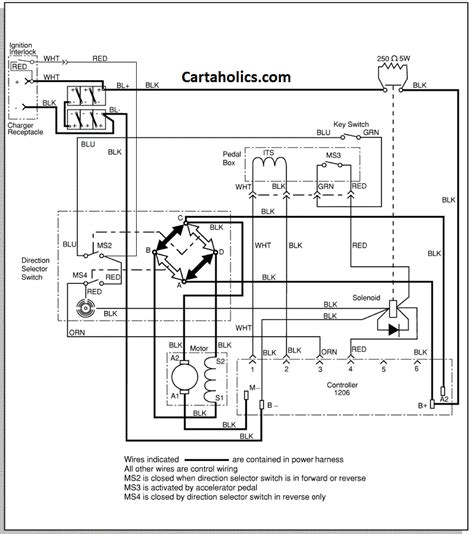 ezgo txt  volt battery wiring diagram wiring diagram  schematic role