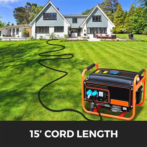 generator extension cord  ft  power cable  adapter plug copper wire ebay