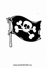 Piratenflagge Piraten Ausmalen Ausmalbild Pirat Piratenschiff Kleines sketch template