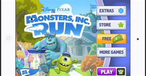 Monsters Inc Run Game And Walt Mu Updates Pixar Post