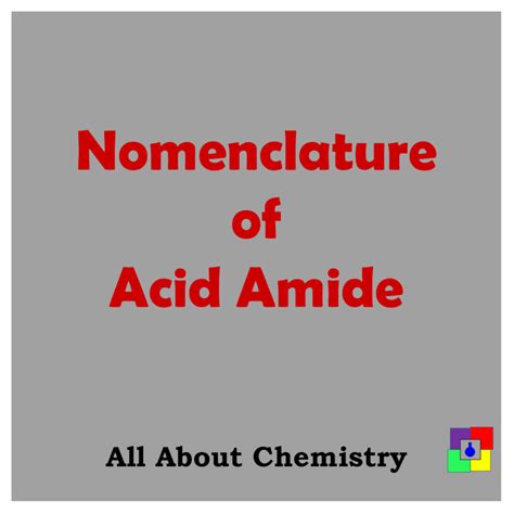 nomenclature  acid amide   chemistry
