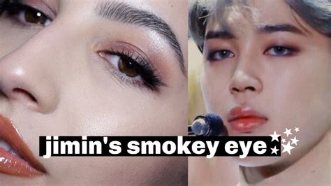 I Tried Jimin S Famous Smokey Eye Makeup 💜 Youtube