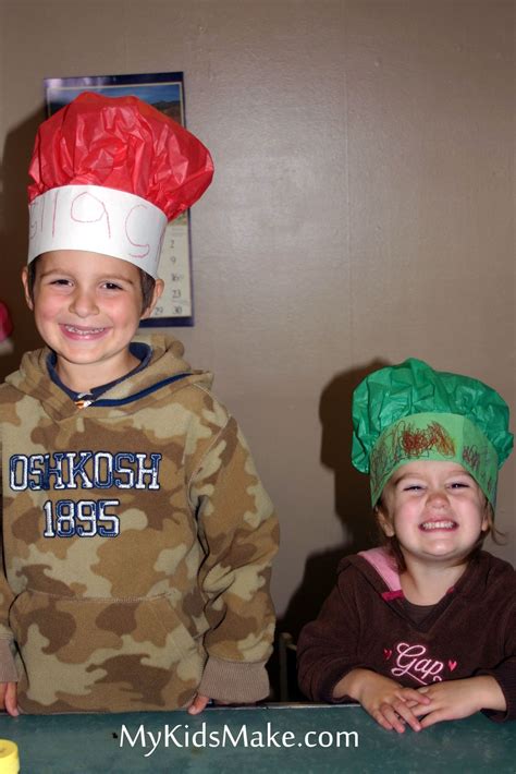 chef hats  kids  paper chef hats hat crafts chef hats