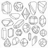 Crystal Crystals Drawing Pages Drawings Geometric Crystallography Diamond Doodle Geometry Illustration Coloring Colouring Gemstones Shapes Gem Search Google Draw Quartz sketch template