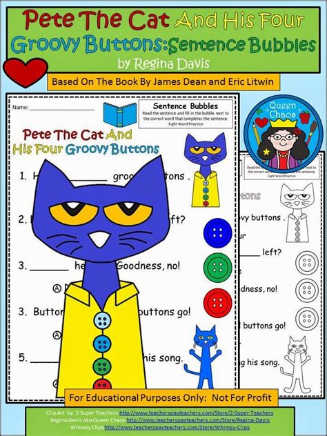pete  cat printable buttons