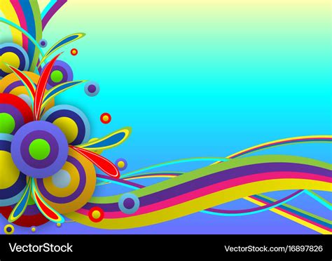 abstract background color festival template vector image