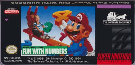 Snes Central Marios Early Years Fun With Numbers