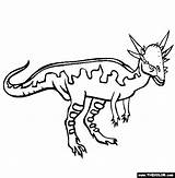 Kolorowanki Stygimoloch Dinozaury Kolorowanka Pachycephalosaurus Jurassic Rex Dinozaur Thecolor Druku sketch template