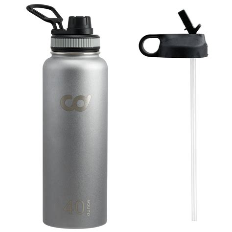 stainless steel vacuum insulated double wall water bottle oz oz  oz ebay