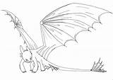 Toothless Dragon Coloring Pages Drawing Lineart Stormfly Template Sketch Deviantart sketch template