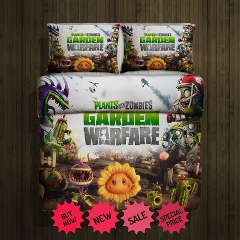 Plants Vs Zombies Garden Warfare Blanket Large And 2 Pillow
