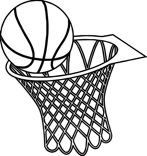 basketball basket graphics musthavemenus  coloring page
