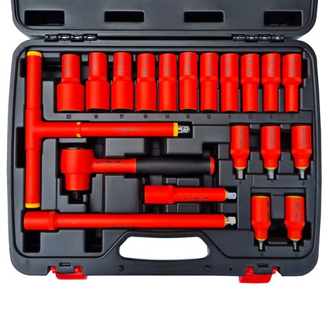 pce  insulated socket hex set rhino electricians tools