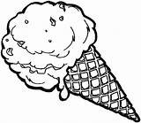 Split Colouring Everfreecoloring Glace Italienne Inspirant Waffle Cone sketch template