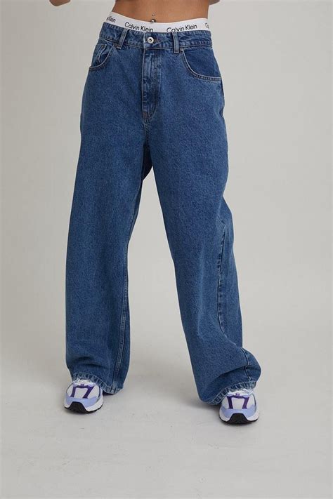 release jean blue     rise jeans outfit baggy clothes