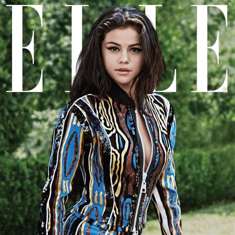 selena gomez on the cover of elle magazine october 2015