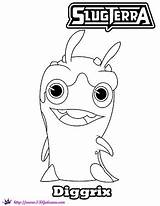 Slugterra Coloring Pages Skgaleana Activities Printables Getdrawings Burpy Printable sketch template