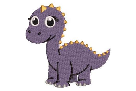 purple dinosaur design creative fabrica