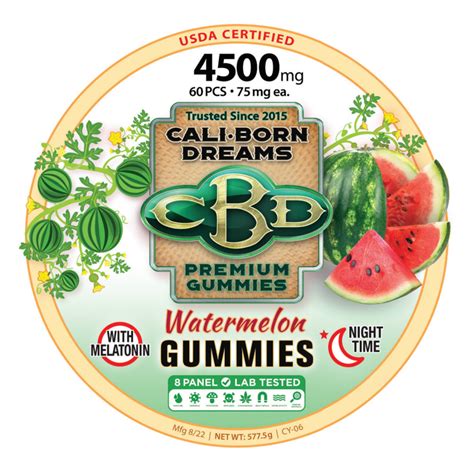 watermelon cbd gummy rings flavored mg  mg