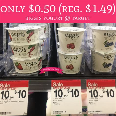 only 0 50 regular 1 49 siggi s yogurt target deal