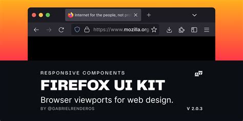 responsive browser firefox ui kit figma