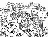 Eve Adam Coloring Pages Eden Garden Kids Printable Drawing Color Truth Preschool Bible Toddlers Cartoon Creation Created Joseph Getdrawings Getcolorings sketch template