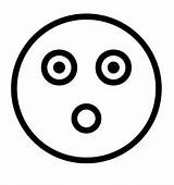 Emoji Surprised sketch template