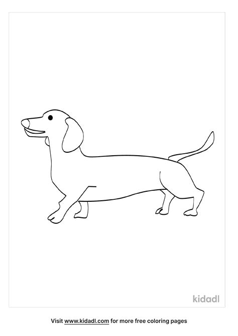 wiener dog coloring page coloring page printables kidadl