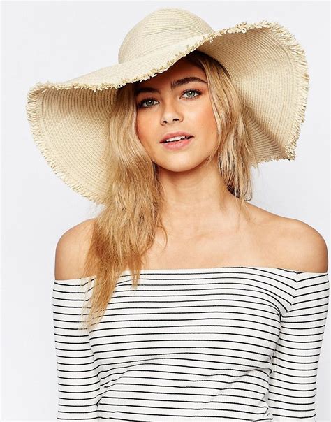 image 1 of new look frayed floppy hat hats for women floppy hat hat fashion