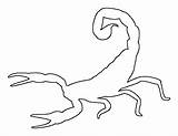 Scorpion Scorpions sketch template