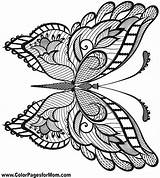 Coloring Mandalas Schmetterlinge Zen Mariposa Mariposas Malvorlagen Bordado Zentangle Libros Getcolorings Lagartijas Laminas Boek Bladzijden Kleurplaten Fairy Verob Patrones Tsgos sketch template